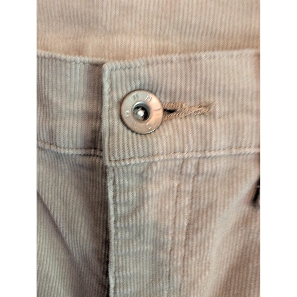 Uniqlo Womens Beige High Rise Corduroy Flare Pants Size 4 453627 Neutral Slim - Picture 3 of 8